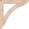 Ekena Millwork Thorton Slat Smooth Bracket w/ Offset Brace, Douglas Fir, 5 1/2"W x 32"D x 32"H BKT0604X32X32THR06SDF - alternate 4